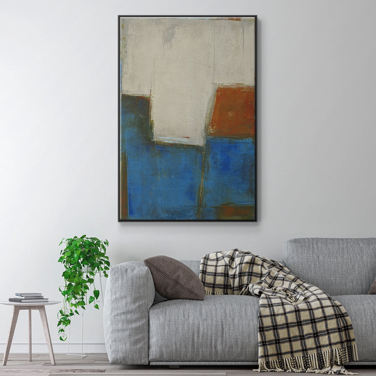 Comple x Thought Framed Premium Gallery Wrapped Canvas - Ready to Hang - 25 x 37 - Black Floating Frame