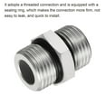 thumbnail image 5 of Unique Bargains G1/2 x G1/2 Raccords Adaptateur de Tuyau Fileté Mâle Raccord de Tuyau Hexagonal Ton Argent, 5 of 5