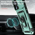 thumbnail image 3 of Dteck Case for iPhone 16,Heavy Duty with Slide Camera Protective Military Grade Phone Cover with Ring Kickstand Shockproof Rubber+ PC Case,Darkgreen, 3 of 9