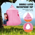 thumbnail image 3 of VEVOR Hanging Tree Tent, 330 LBS Capacity Hanging Tent Swing for Indoor and Outdoor Hammock Sensory Swing Chair w/LED Lights String, Inflatable Base, Ceiling Swing Pod Play Tent for Kids & Adults, 3 of 9