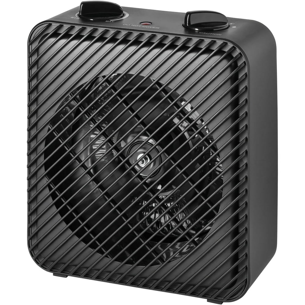 Pelonis Electric Fan Heater with Fans, 110/120V, Indoor, Black, HF
