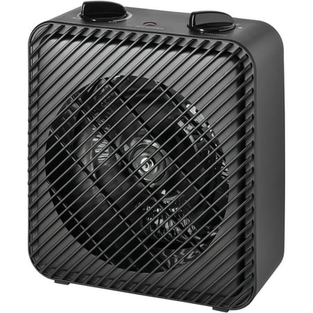 Pelonis Electric Fan Heater with Fans, 110/120V, Indoor, Black,
