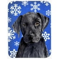 thumbnail image 1 of Carolines Treasures SC9364LCB Labrador Winter Snowflakes Holiday Glass Cutting Board - Large, 1 of 1