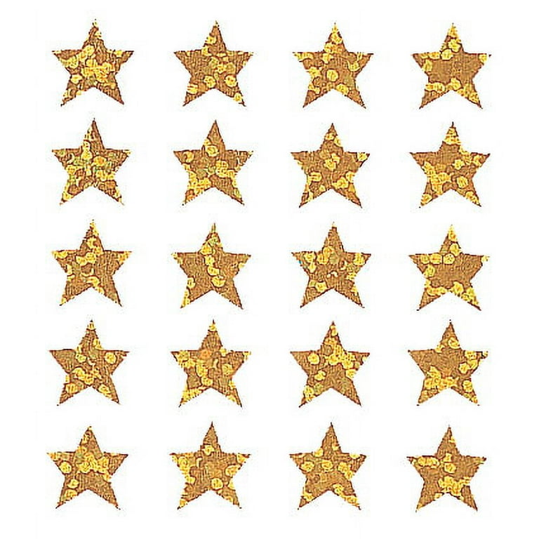 Vintage 80's SANDYLION Glitter Gold Stars Stickers