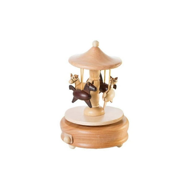 Kid Gifts Wood Music Box Melody Box Fashion Music Box Gift Carousel Music Box