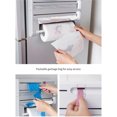 thumbnail image 2 of Transemion 6 In 1 Cling Film Slicer Multifunctional 1 Cling Garbage Bag Dispensers Shelf Kitchen Storage Wall Rack Roller Holder Organization White, 2 of 9