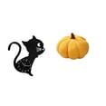 thumbnail image 1 of Reloj de pared,Reloj de pared con diseño de gato para guardería,sala de juegos y interior,Almohadas de calabaza de Halloween,Almohadas de calabaza de Halloween Decoración del hogar, 1 of 8