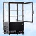 thumbnail image 2 of YUSAZENS ABS & Double Tempered Glass Countertop 1-Door Refrigerated Display Case, 58L Mini Fridge for Cake Dessert Drink Black, 2 of 9