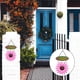 thumbnail image 1 of Flor colgante de pared de hierro metálico, cartel de bienvenida para puerta delantera, licencia de porche, casa de vacaciones, hogar, exterior, decoració Rosa Macarena Cartel de bienvenida, 1 of 8