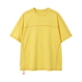 thumbnail image 4 of Workout Shirts for Men UPF 50+ Quick Dry Athletic Gym Tee Shirts Mens Short Sleeve Running Cooling Swimming T-Shirt Size M-3XL Yellow, 4 of 9