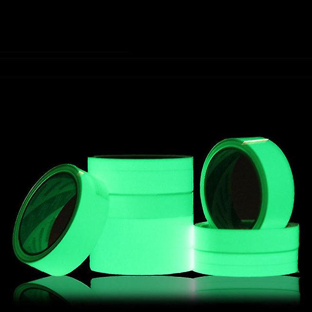 Cinta que brilla en la oscuridad, cinta autoadhesiva que brilla, cinta fluorescente 5m X 5cm cinta que brilla en la oscuridad para señal de seguridad decoración del hogar