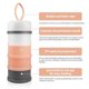 thumbnail image 3 of Dispensador de fórmula para bebés de viaje, contenedor de fórmula portátil, contenedores de bocadillos apilables sin BPA para bebés y niños - rosa TUNC Sencillez, 3 of 5