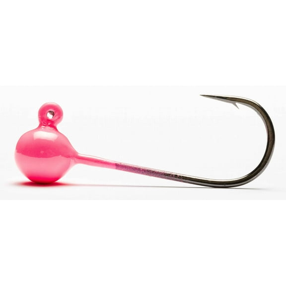 Mustad PSH833-1/16-PK-4 Jig Head UV Hot Pink 1/16oz - PSH833-1/16-PK-4