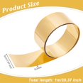 thumbnail image 2 of Brass Sheet Roll 1000x50x0.2mm Brass Film Brass Strip Thin Brass Foil Roll Sheet Thin Metal Foil Plate for DIY Cutting Crafts Home Decoration Roof Flashing, 2 of 9