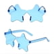 thumbnail image 4 of Gafas de sol en forma de estrella para mujeres hombres | Gafas de fiesta UV400 tintadas sin montura | 12 Colores de caramelos | Marco ligero rectangular | Bodas, baile, Halloween, despedidas de, 4 of 5