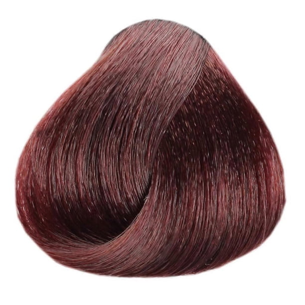 Crema colorante para el cabello con amoníaco, tono morado castaño claro, 100 ml, para una máxima cobertura de canas y un color brillante.