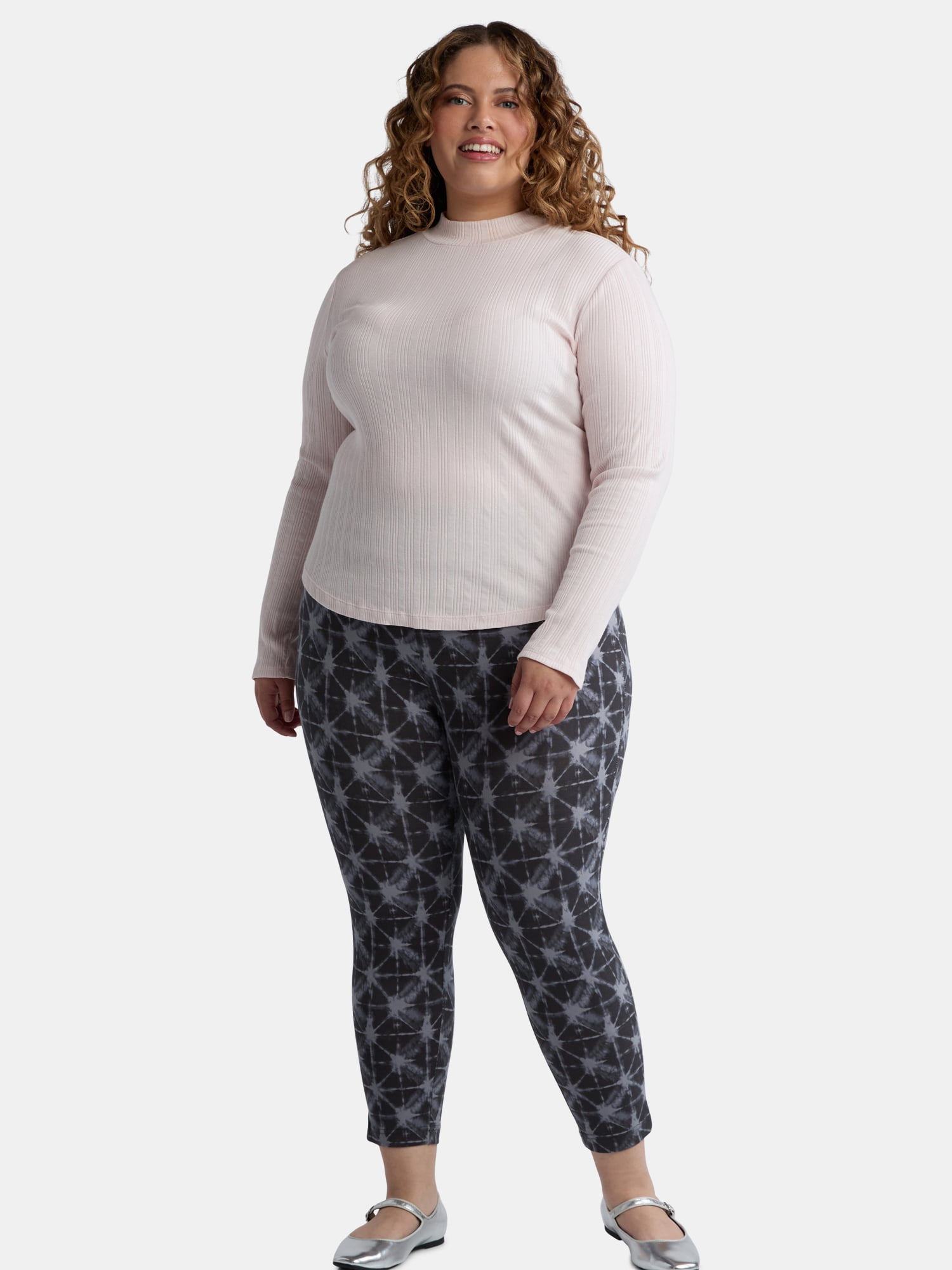 Terra & Sky Women's Plus Size Capri Legging, Sizes 0X-4X