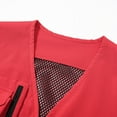 thumbnail image 5 of Olyvenn Trendy Men's Fall Outdoor Travel Photographer's Vest Mesh Breathable Quick Dry Vest with Multiple Pockets Red 16, 5 of 8