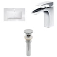 thumbnail image 1 of American Imaginations 32-in. W 1 Hole Ceramic Top Set In White Color - Overflow Drain Incl. AI-27183, 1 of 1