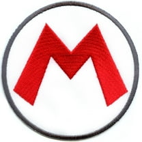 Nintendo Super Mario Game M Iron On Patch