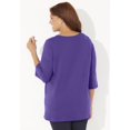 thumbnail image 2 of Catherines Women's Plus Size Petite Suprema Studio Double-Ring Tee, 2 of 6