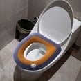 thumbnail image 6 of Comfortable Waterproof Toilet Seat Cushion for All Seasons, Soft Fabric Cover, Easy to Clean, Stylish Bathroom Accessory Orange, 6 of 6