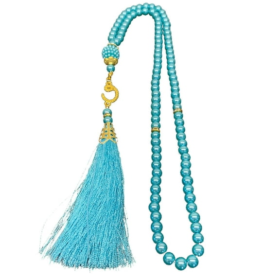 Imitation Pearl 99-Bead Hand Bracelets Muslims Prayer Beaded Bracelet Meditation Rosary Jewelry Religious Accessories