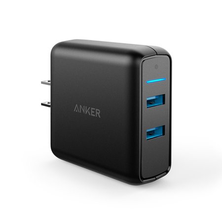 Anker Quick Charge 3.0 39W Dual USB Wall Charger, PowerPort Speed 2 for Galaxy S7/ S6/ Edge/ Plus, Note 5/ 4 and PowerIQ for iPhone X / 8/ 7/ 6s/ Plus, iPad Pro/ Air 2/ mini, LG, Nexus, HTC and