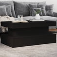 thumbnail image 1 of vidaXL Coffee Table with LED Lights Black 90x50x40 cm, 1 of 5
