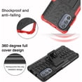 thumbnail image 6 of Tyre Pattern Design Case for Motorola Moto G62 with Kickstand, Heavy Duty Shockproof TPU+PC Material Double Layer Protection Phone Case for Motorola Moto G62 5G XC Green, 6 of 11
