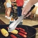 thumbnail image 2 of Acero inoxidable mango negro barbacoa parrilla alimentos clip anti-escaldadura barbacoa abrazadera accesorio pinzas herramienta, 2 of 8