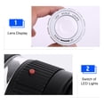 thumbnail image 3 of LED Scale Loupe 30X Adjustable Magnification Magnifier Metal Cylinder Type Mirror with Scale Small Size Reading Mirror Jewelry Magnifier with 3 LED Lights 3 UV Lights Black, 3 of 7