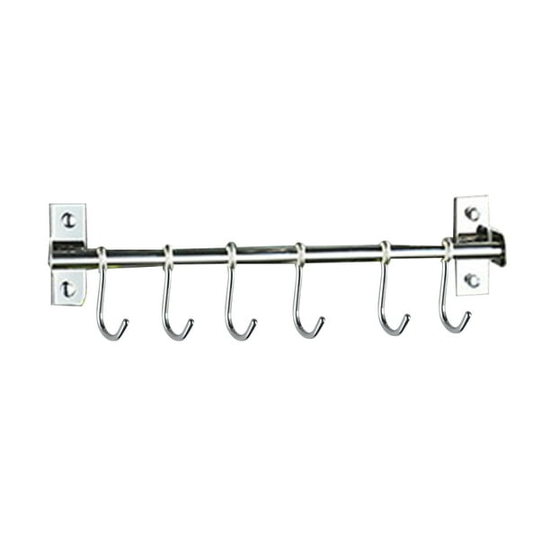 wrea Kitchen Sliding Hooks Stainless Steel Hanging Rack Rail Kitchen