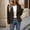 Coffee women's casual blazer jacket a1, variant on Yrmaups Women's Casual Blazer Jacket, Long Sleeve Open Front Knit Cardigan for Office, Soft Stretchy Fall Winter Layers Business Daily Wear, Purple M