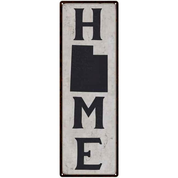 Utah is My Home Vintage Chic Wall Decor 6x18 Metal Sign 106180025043