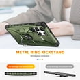 thumbnail image 6 of Allytechgroup Galaxy S25 Ultra Rugged Case, Hybrid Ring Holder Stand Shockproof Compatible with Car Mount Anti-Scratch Anti-Slip Lightweight Phone Case for Samsung Galaxy S25 Ultra, Armygreen, 6 of 9