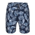 thumbnail image 3 of Goofa Tropical Leaves Printed Mens Swim Trunks Summer Quick Dry Short Beach Swimwear Bathing Suits-3X-Large, 3 of 9