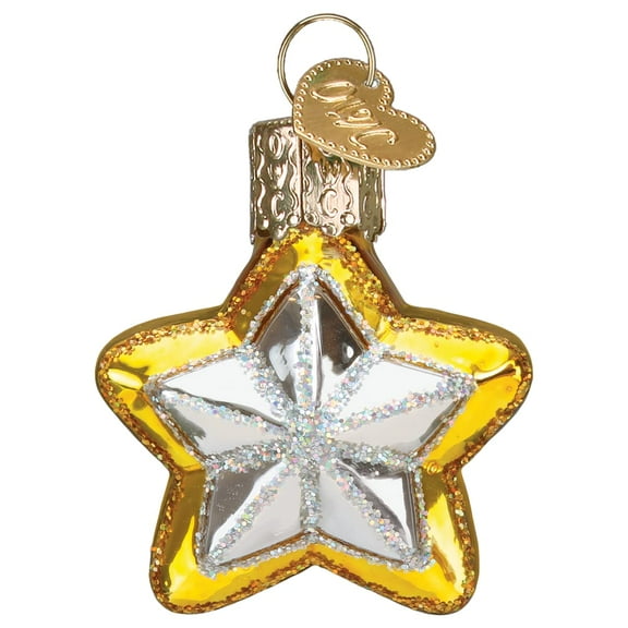 Old World Christmas Mini Star Glass Blown Ornament for Christmas Tree