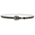 thumbnail image 3 of Women's 3/4" Skinny Rhinestone Studded Leather Belt, 3 of 4