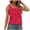 Red, variant on Tank Tops for Women 2026 Summer Solid Color Square Neckline T Shirts Casual Loose Fit Sleeveless Standard Straps Summer Tops