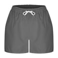 thumbnail image 7 of Luvrsol Shorts for Women Quick Dry Breathable Solid Short with Elastic Waistband Drawstring No Pocket, Size S-2XL, 7 of 7