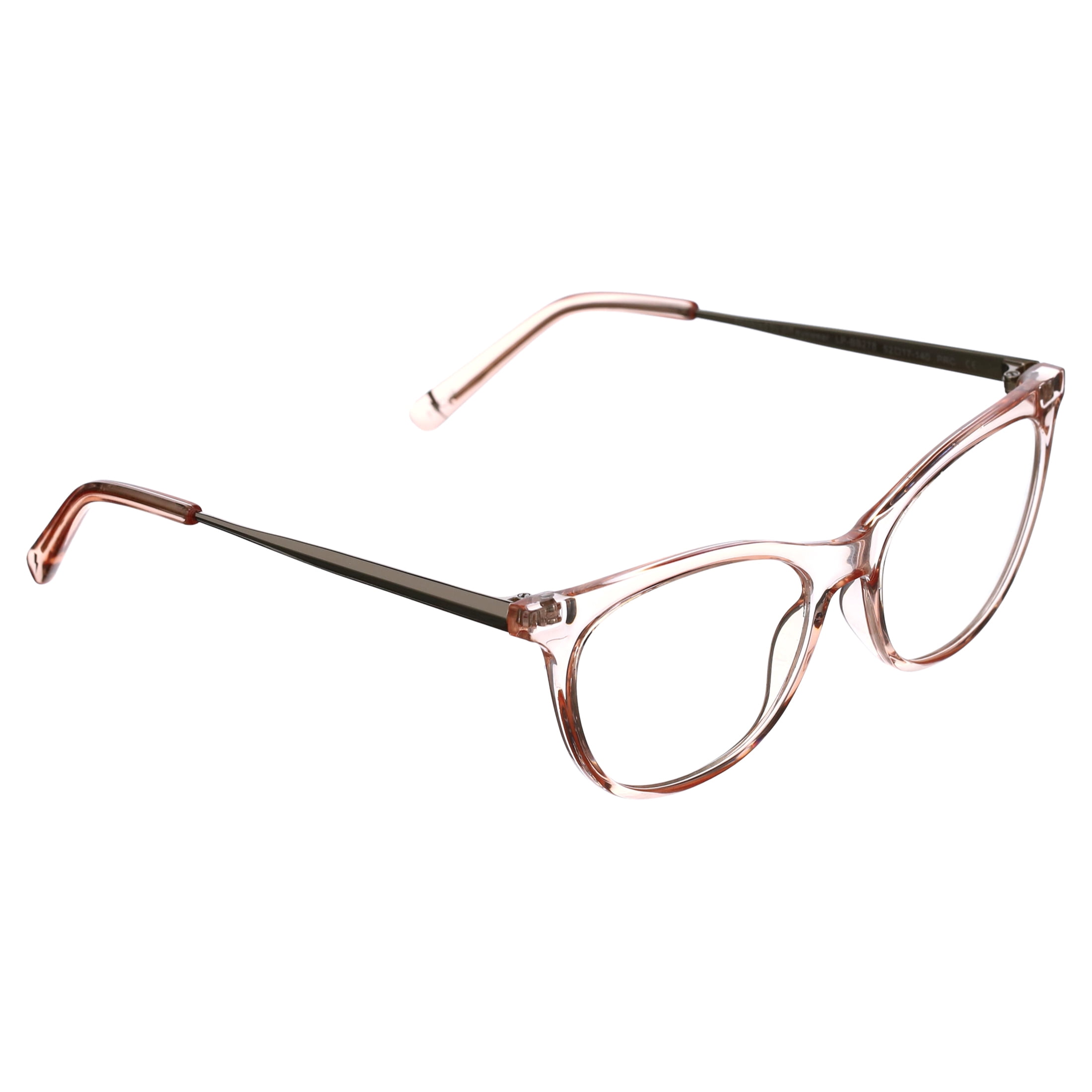 (2 pack) Women's Health Focus Blue Light Blocking Glasses for Computer UV and Gaming Protection by DIFF Eyewear Light Pink Crystal