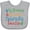 AC-Heather Grey, variant on Inktastic Nebraska Grandma Loves Me Boys or Girls Baby Bib