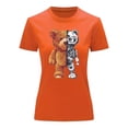 thumbnail image 3 of Playera Blusa De Oso Robot Ropa De Mujer Color Anaranjado Talla Grande Marca Emil SaEs, 3 of 4