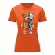 thumbnail image 3 of Playera Blusa De Oso Robot Ropa De Mujer Color Anaranjado Talla Mediana Marca Emil SaEs, 3 of 4