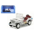 thumbnail image 1 of 1944 Jeep Willys un United Nations Modèle Réduit de Voiture Blanc 1-43, 1 of 1