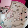 thumbnail image 4 of GKNET Goth Harajuku Cute Y2k Handmade Aesthetic Heart Star Charm Beads Bracelet WY4-A2, 4 of 9
