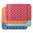 thumbnail image 2 of Nantucket Greeko Simple Aqua Geometric Print Bath Mat, 2 of 5