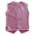 thumbnail image 4 of YONGHS Boys Girls Sparkly Sleeveless Jacket Waistcoat Hip Hop Jazz Disco Choir Dance Performance Vest Top Hot Pink 18-24 Months, 4 of 7