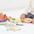 thumbnail image 4 of Carrito de compras de juguete, carrito de supermercado, divertido y creativo, interactivo para niños y niñas. Beige, 4 of 6